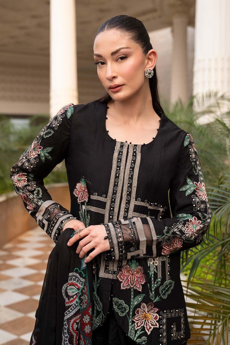 3 Piece Embroidered Jacquard Lawn Suit thumbnail