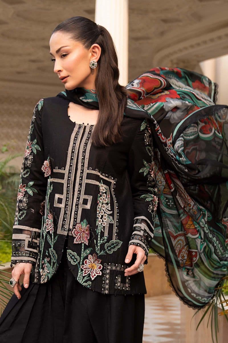 3 Piece Embroidered Jacquard Lawn Suit thumbnail
