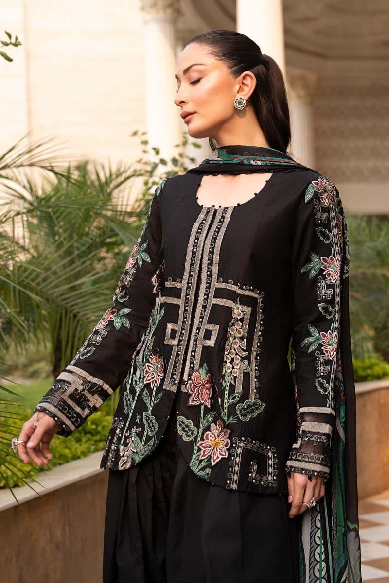 3 Piece Embroidered Jacquard Lawn Suit thumbnail