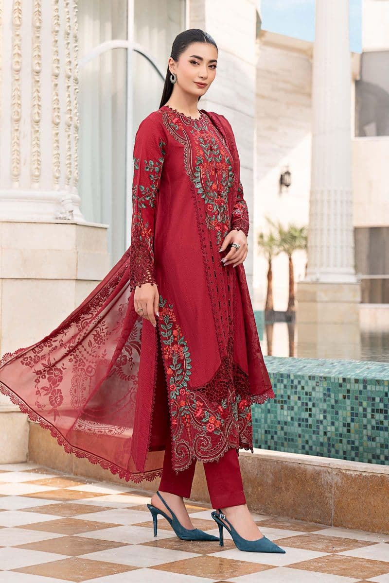 3 Piece Embroidered Jacquard Lawn Suit thumbnail