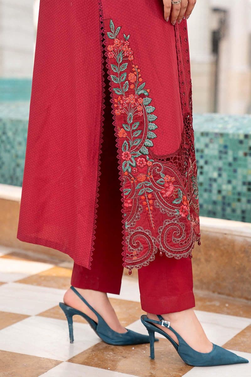 3 Piece Embroidered Jacquard Lawn Suit thumbnail