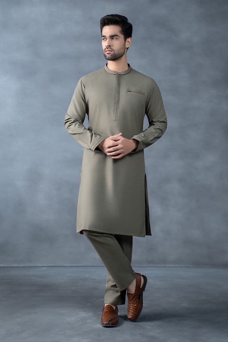 Nova Yarn Dyed Khaddar Kurta thumbnail