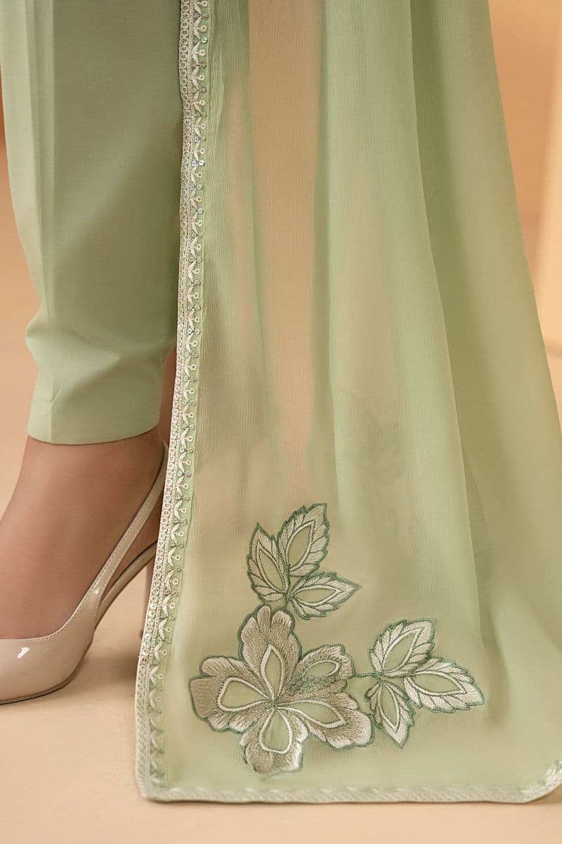 3 Piece Embroidered Dobby Lawn Suit thumbnail