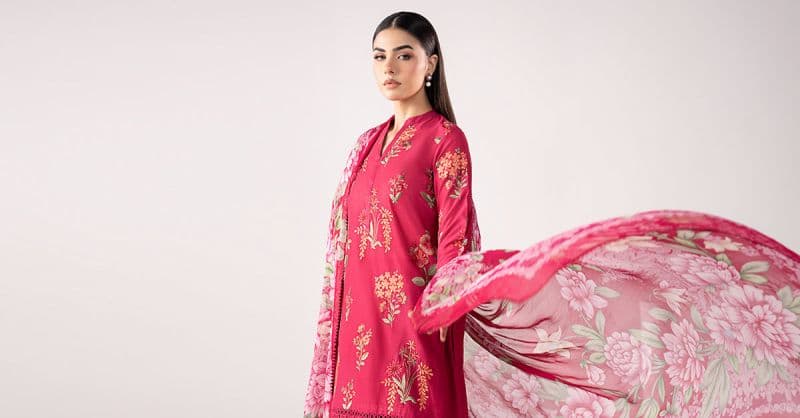 3 Piece Embroidered Lawn Suit thumbnail