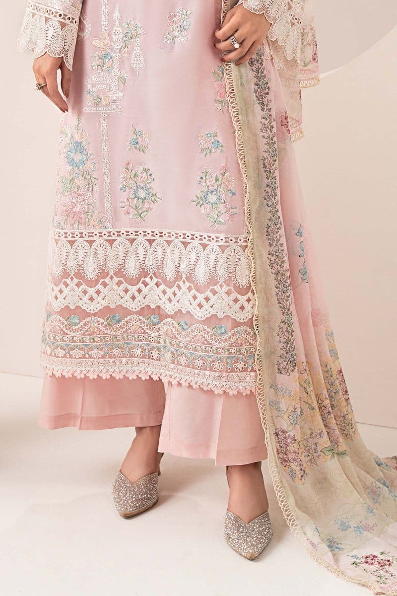 3 Piece Embroidered Paper Silk Suit thumbnail