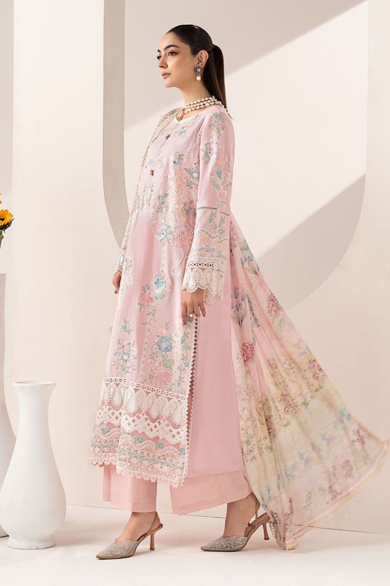 3 Piece Embroidered Paper Silk Suit thumbnail