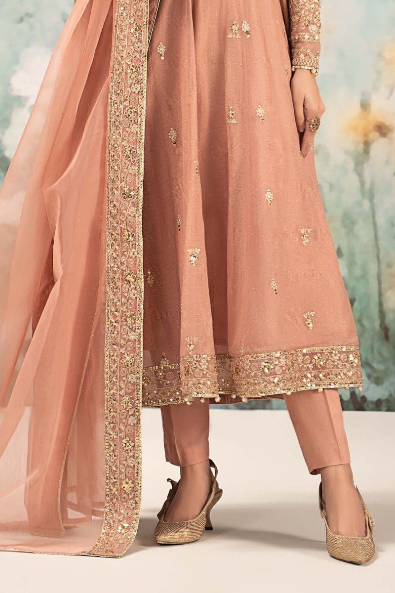 3 Piece Embroidered Cotton Net Suit thumbnail