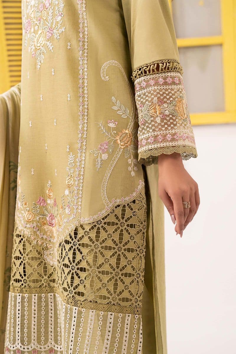 3 Piece Embroidered Dobby Lawn Suit thumbnail