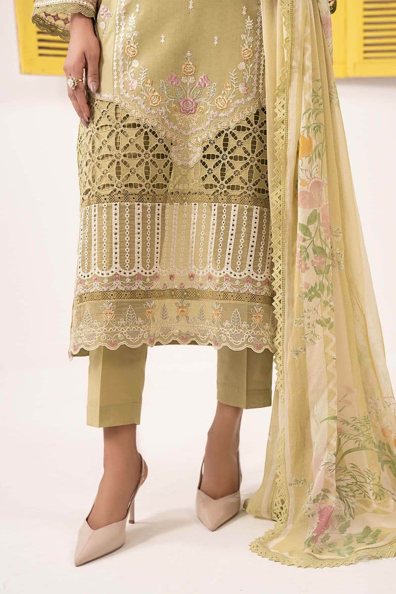 3 Piece Embroidered Dobby Lawn Suit thumbnail