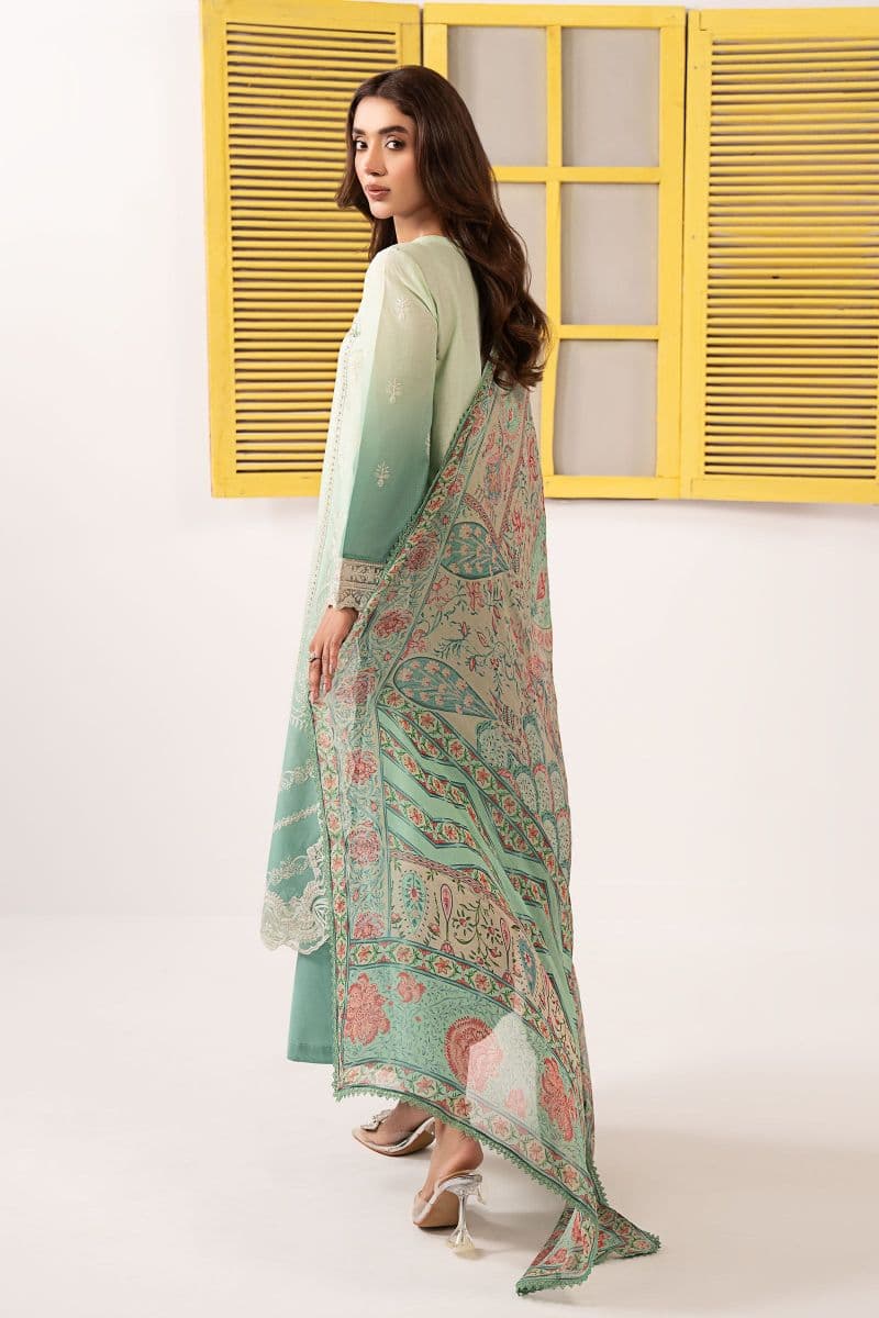 3 Piece Embroidered Dobby Lawn Suit thumbnail