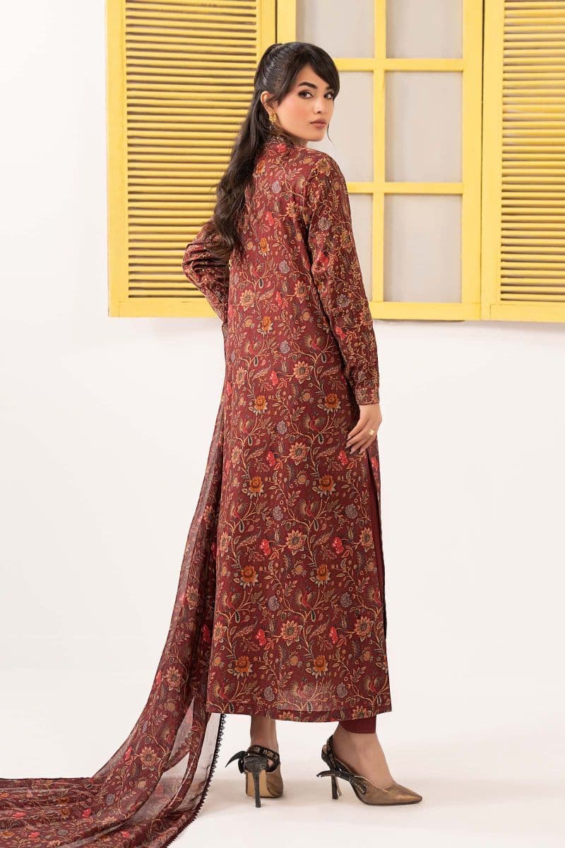 3 Piece Embroidered Dobby Lawn Suit thumbnail