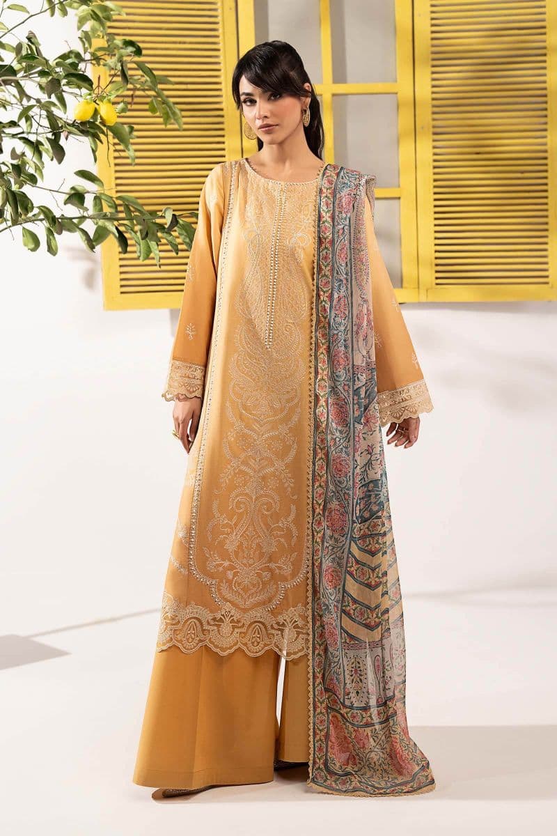 3 Piece Embroidered Dobby Lawn Suit thumbnail