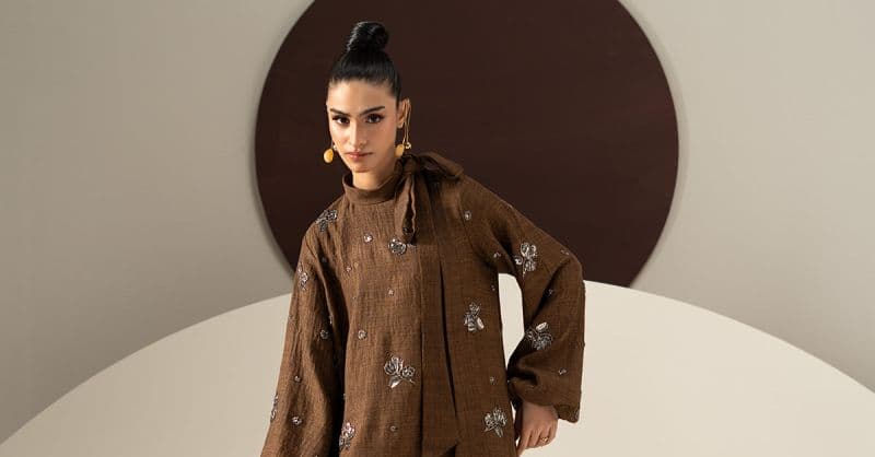Embroidered Tropical Slub Khaddar Shirt