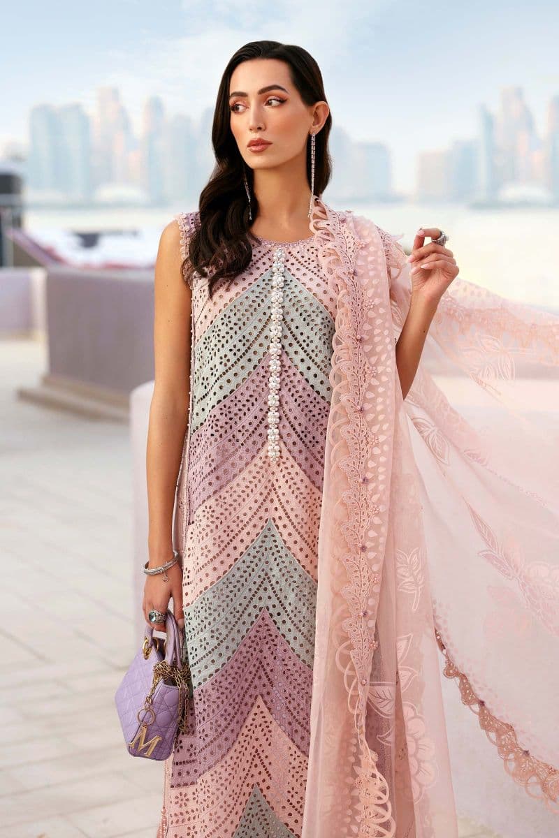 3 Piece Unstitched Embroidered Lawn Suit thumbnail