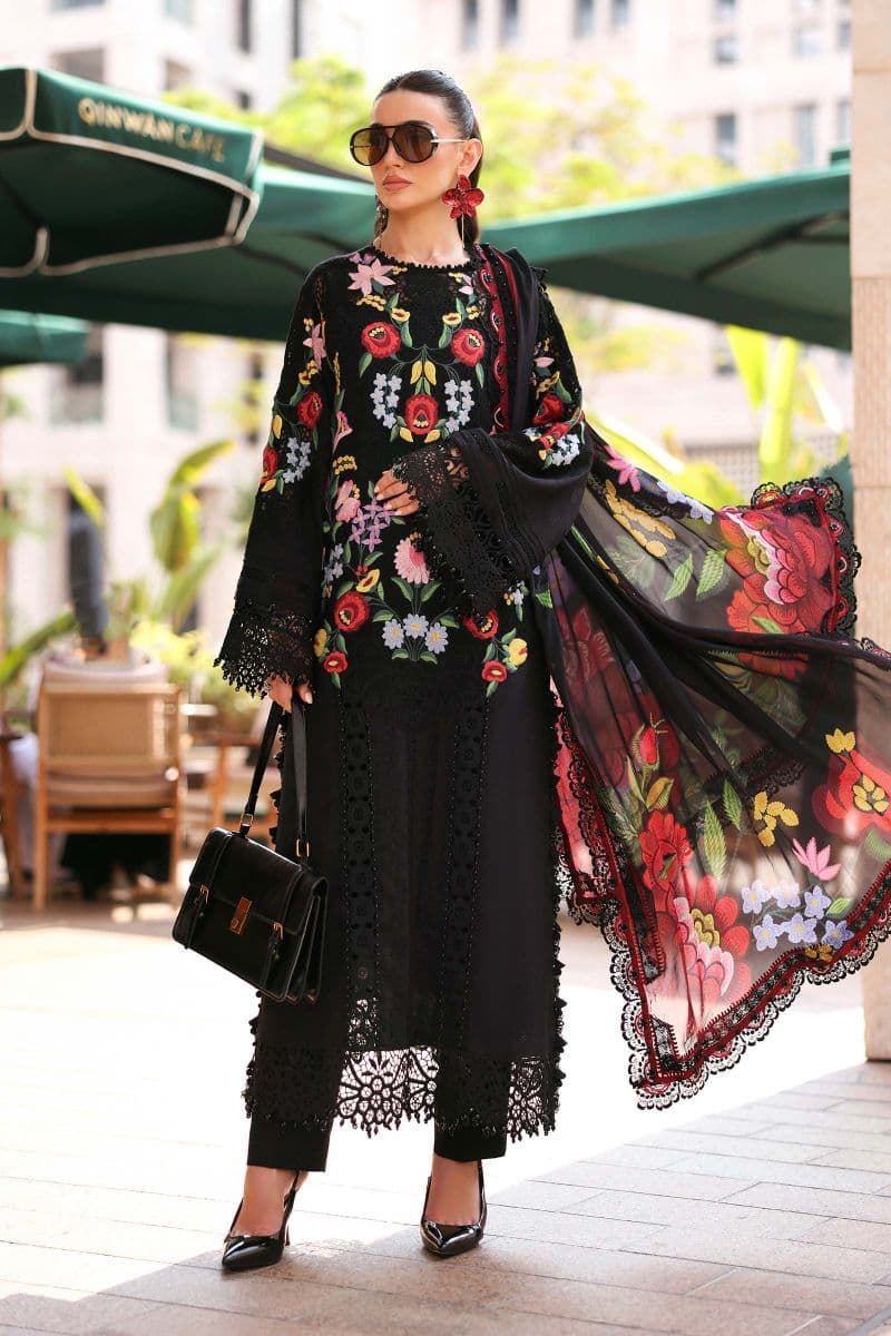 3 Piece Unstitched Embroidered Jacquard Lawn Suit thumbnail