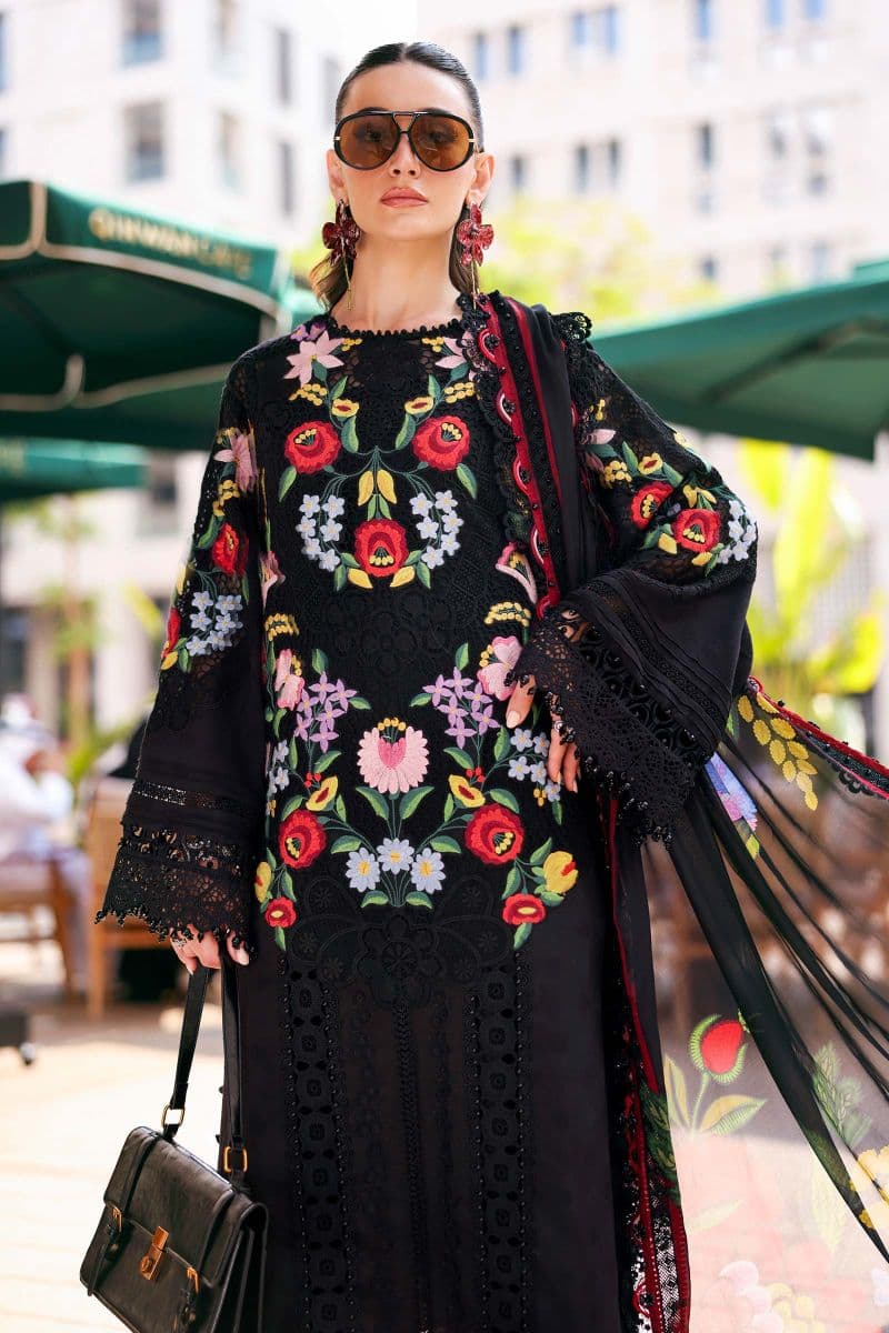 3 Piece Unstitched Embroidered Jacquard Lawn Suit thumbnail