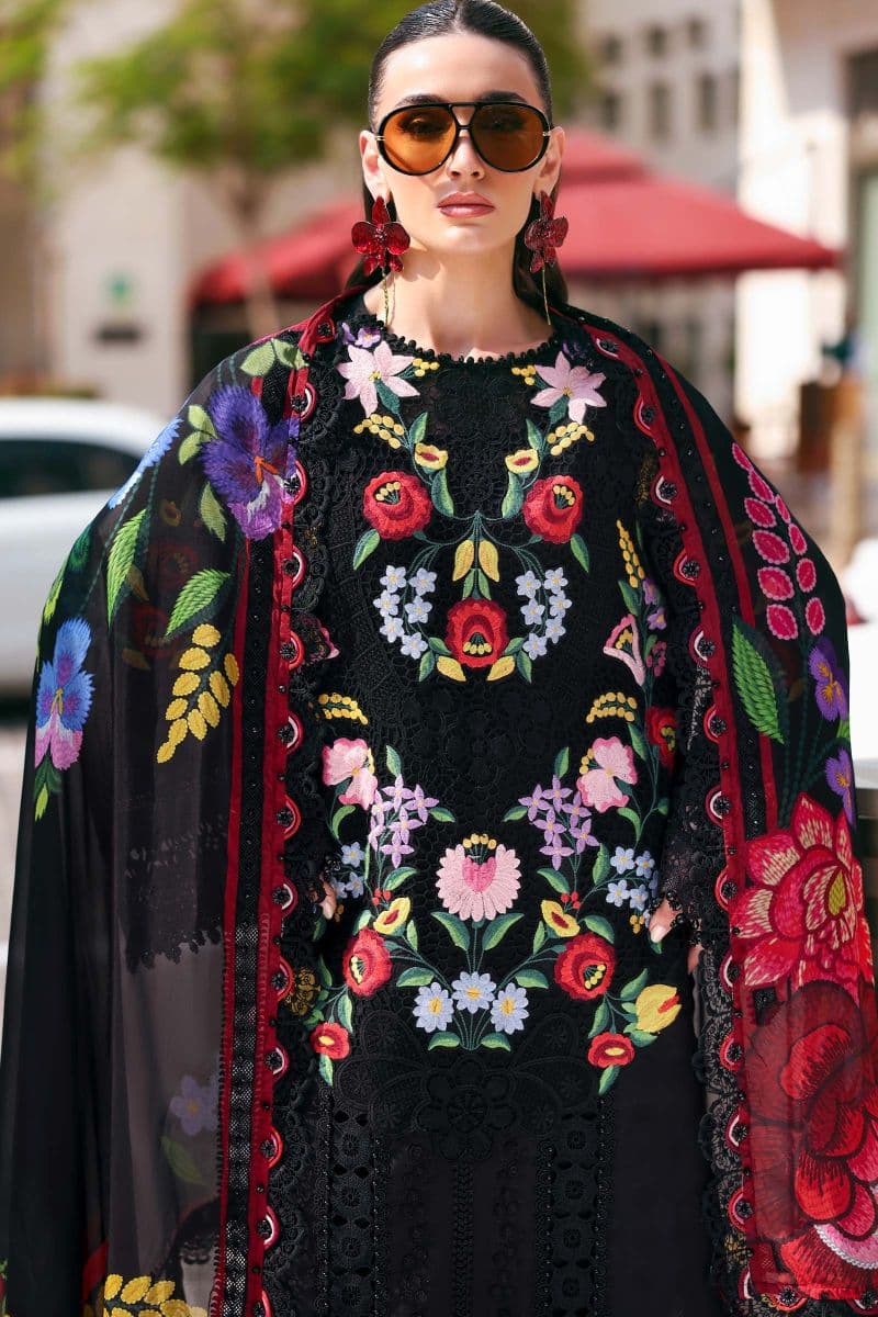 3 Piece Unstitched Embroidered Jacquard Lawn Suit thumbnail
