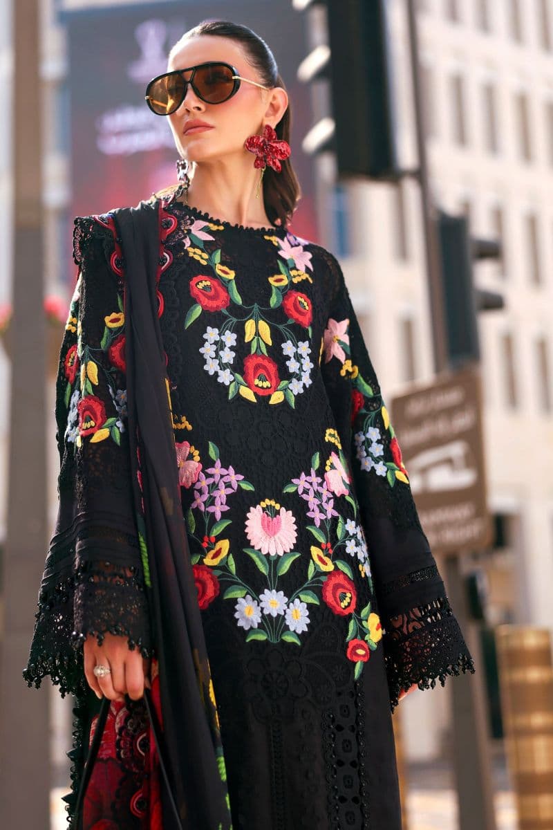 3 Piece Unstitched Embroidered Jacquard Lawn Suit thumbnail
