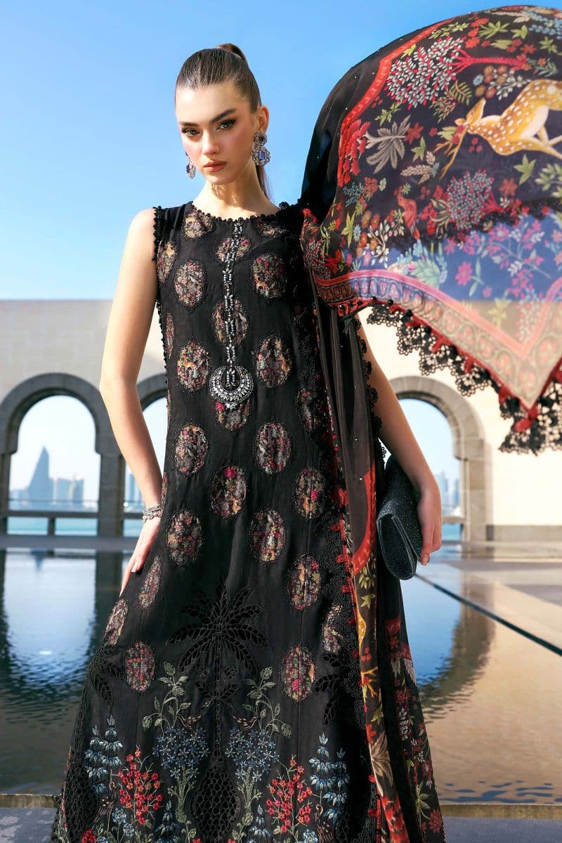 3 Piece Unstitched Embroidered Jacquard Lawn Suit thumbnail