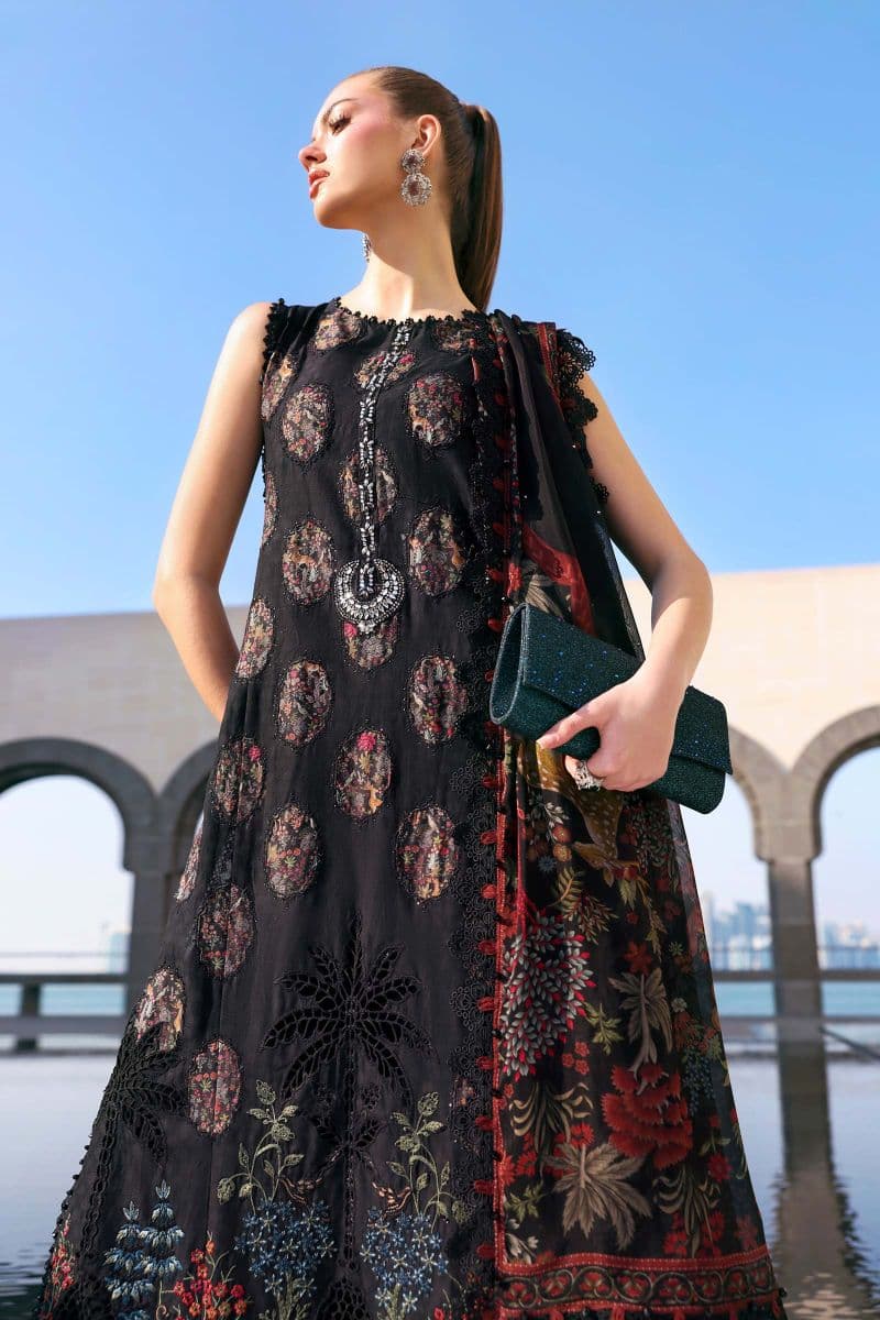 3 Piece Unstitched Embroidered Jacquard Lawn Suit thumbnail