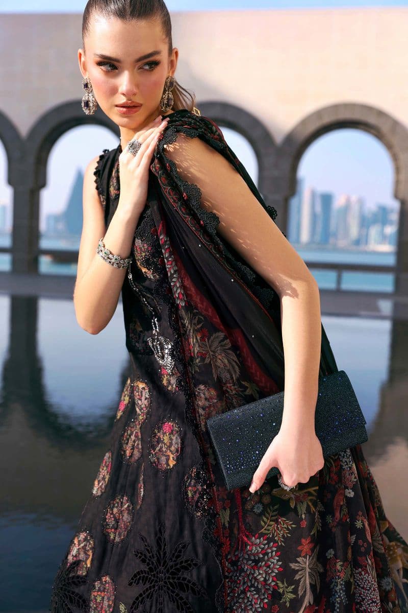 3 Piece Unstitched Embroidered Jacquard Lawn Suit thumbnail