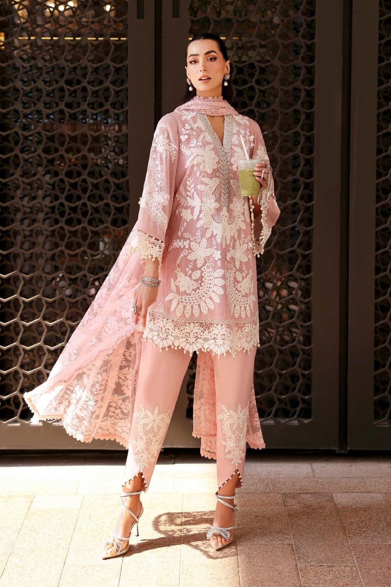 3 Piece Unstitched Embroidered Lawn Karandi Suit thumbnail