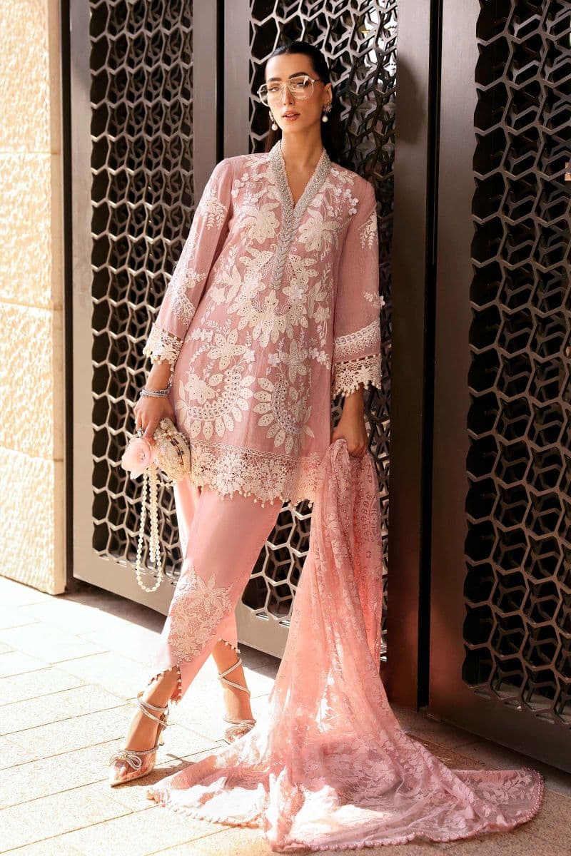 3 Piece Unstitched Embroidered Lawn Karandi Suit thumbnail