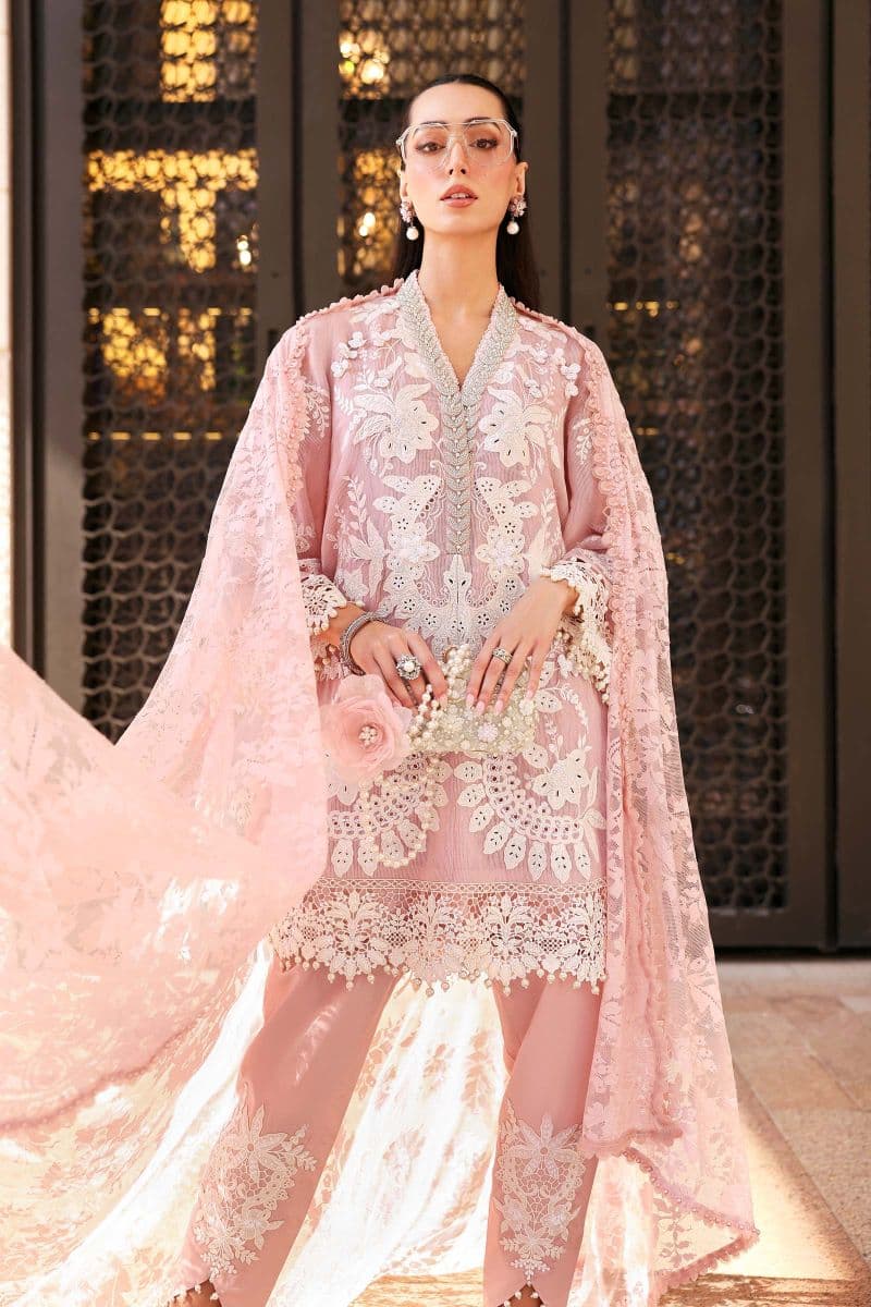 3 Piece Unstitched Embroidered Lawn Karandi Suit thumbnail