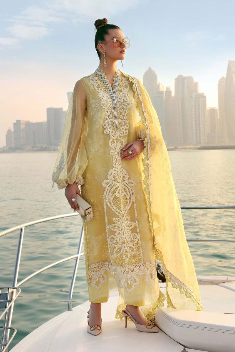 3 Piece Unstitched Embroidered Organza Suit thumbnail