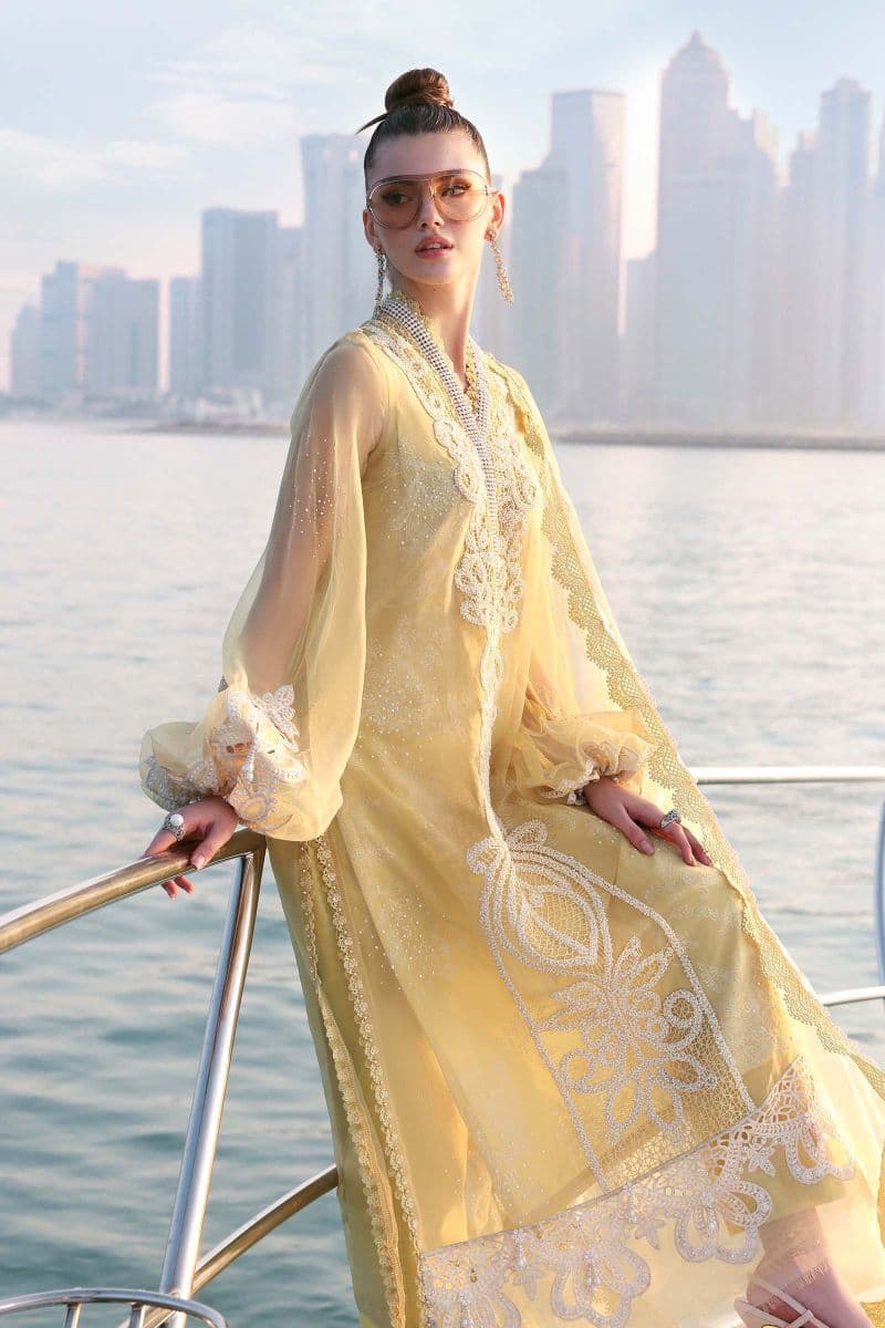 3 Piece Unstitched Embroidered Organza Suit thumbnail