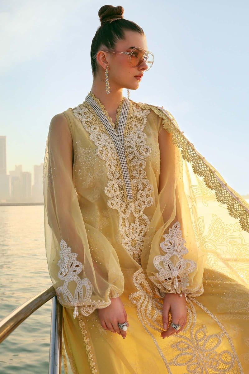 3 Piece Unstitched Embroidered Organza Suit thumbnail