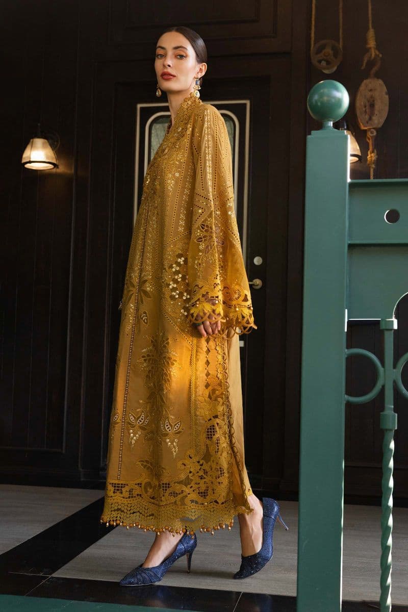 3 Piece Unstitched Embroidered Lawn Suit thumbnail