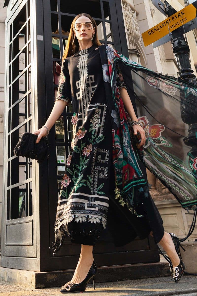 3 Piece Unstitched Embroidered Jacquard Lawn Suit thumbnail