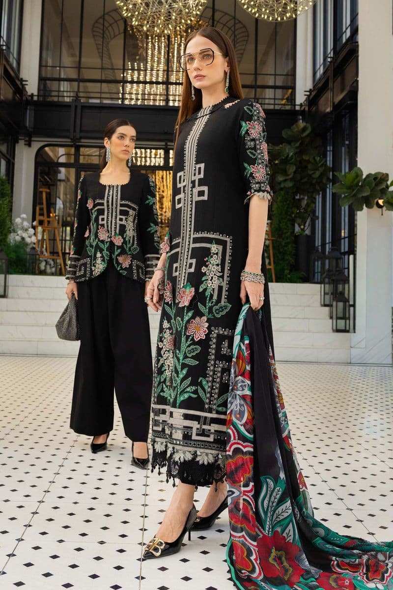 3 Piece Unstitched Embroidered Jacquard Lawn Suit thumbnail