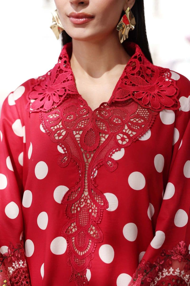 3 Piece Unstitched Embroidered Lawn Suit thumbnail