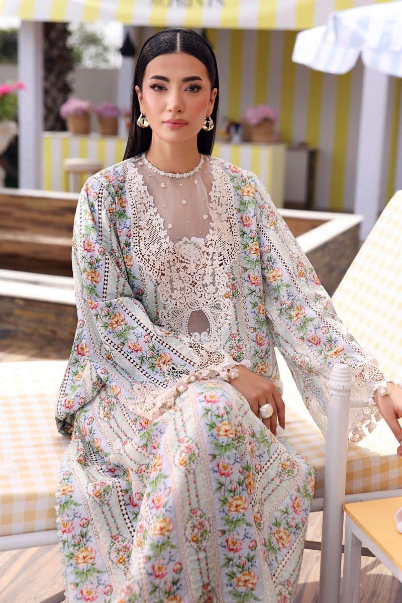 3 Piece Unstitched Embroidered Lawn Suit thumbnail