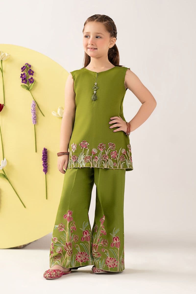 2 Piece Embroidered Organza Suit thumbnail