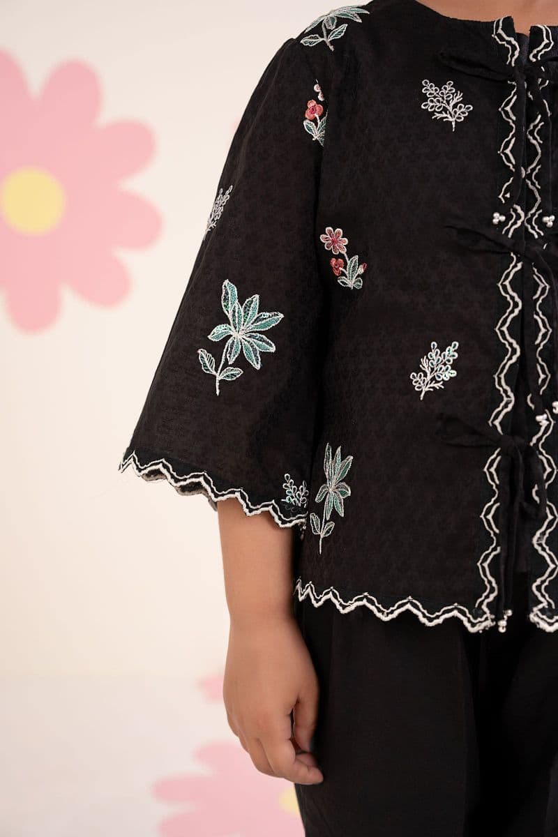 2 Piece Embroidered Dobby Jacquard Suit thumbnail