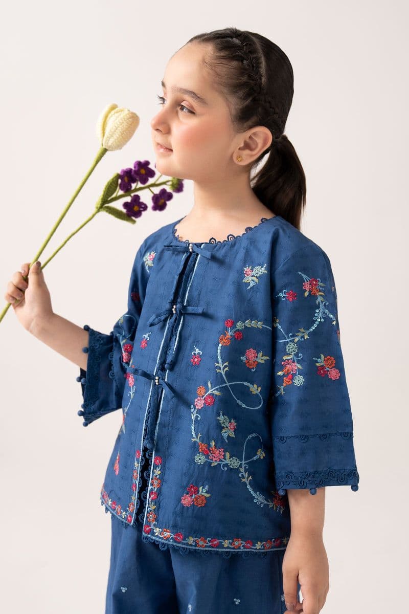 2 Piece Embroidered Dobby Lawn Suit