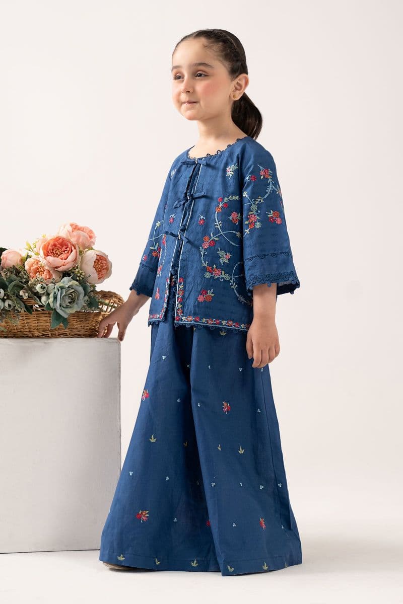 2 Piece Embroidered Dobby Lawn Suit