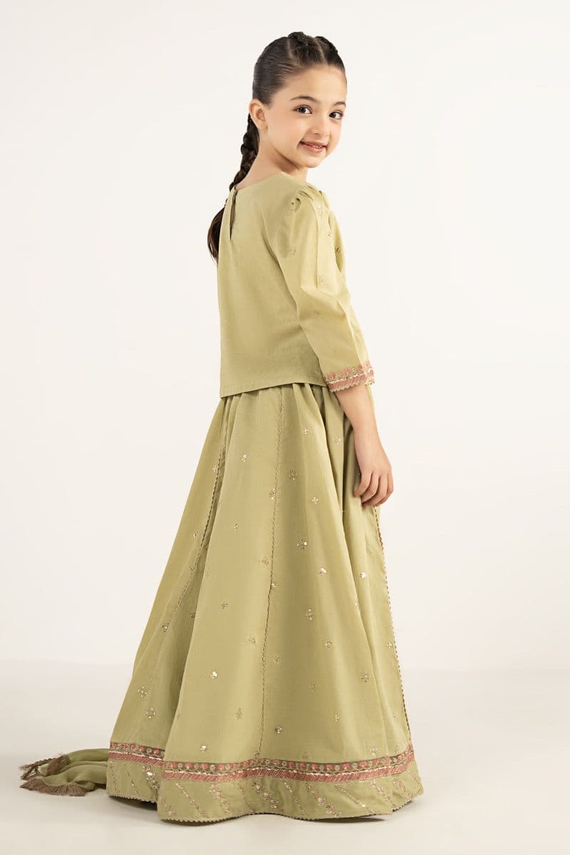 3 Piece Embroidered Dobby Lawn Suit