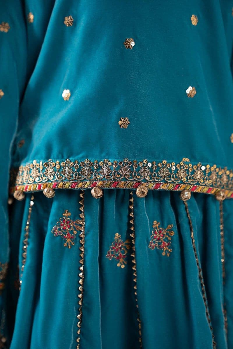 3 Piece Embroidered Velvet Suit thumbnail