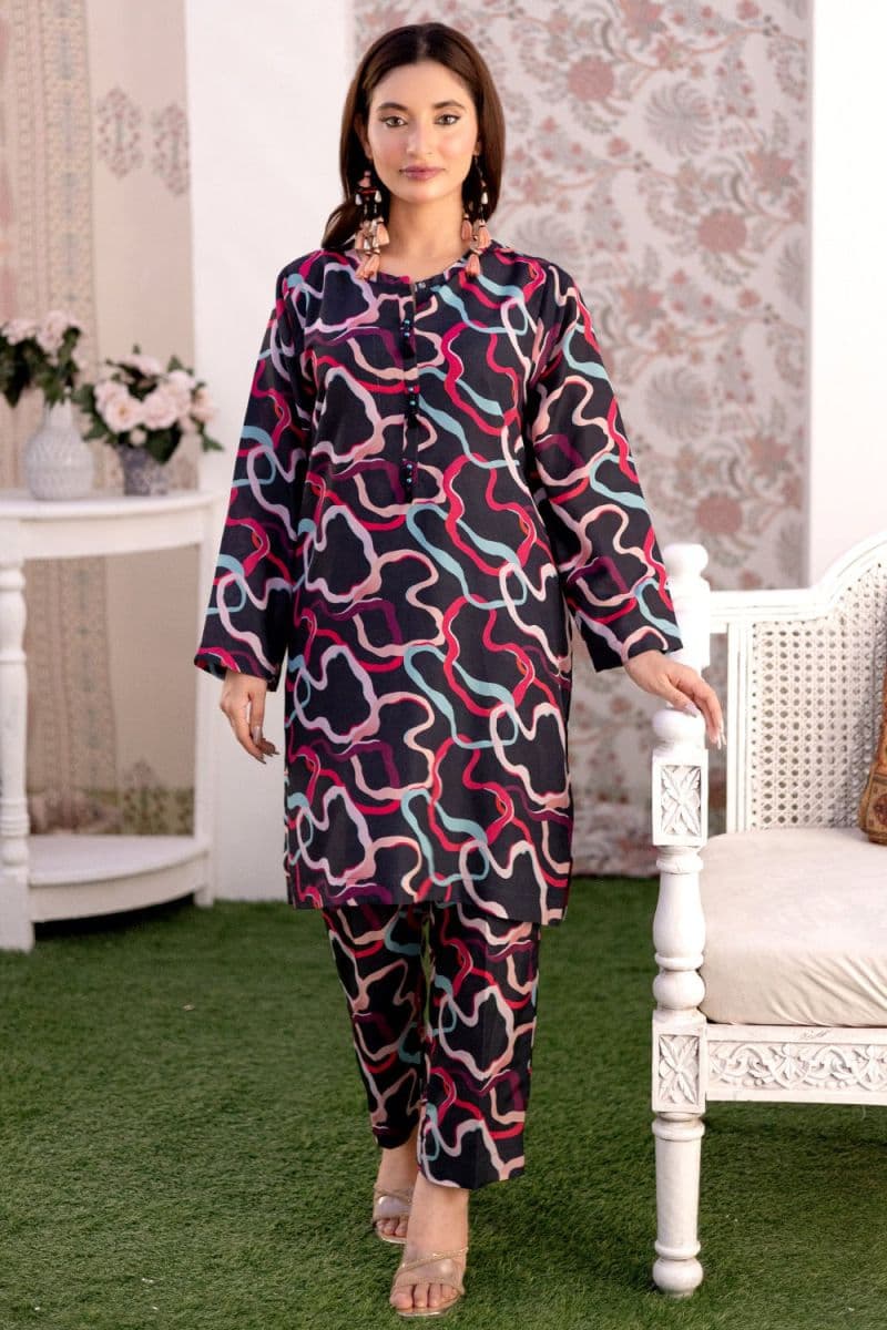2 Pc Printed Khaddar Unstitched thumbnail