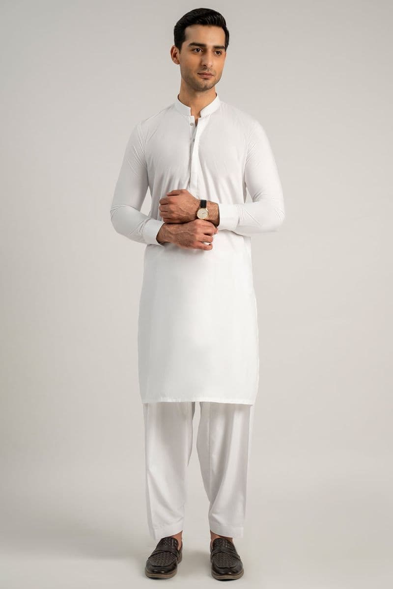 Blended Kaeemz Shalwar - Off White