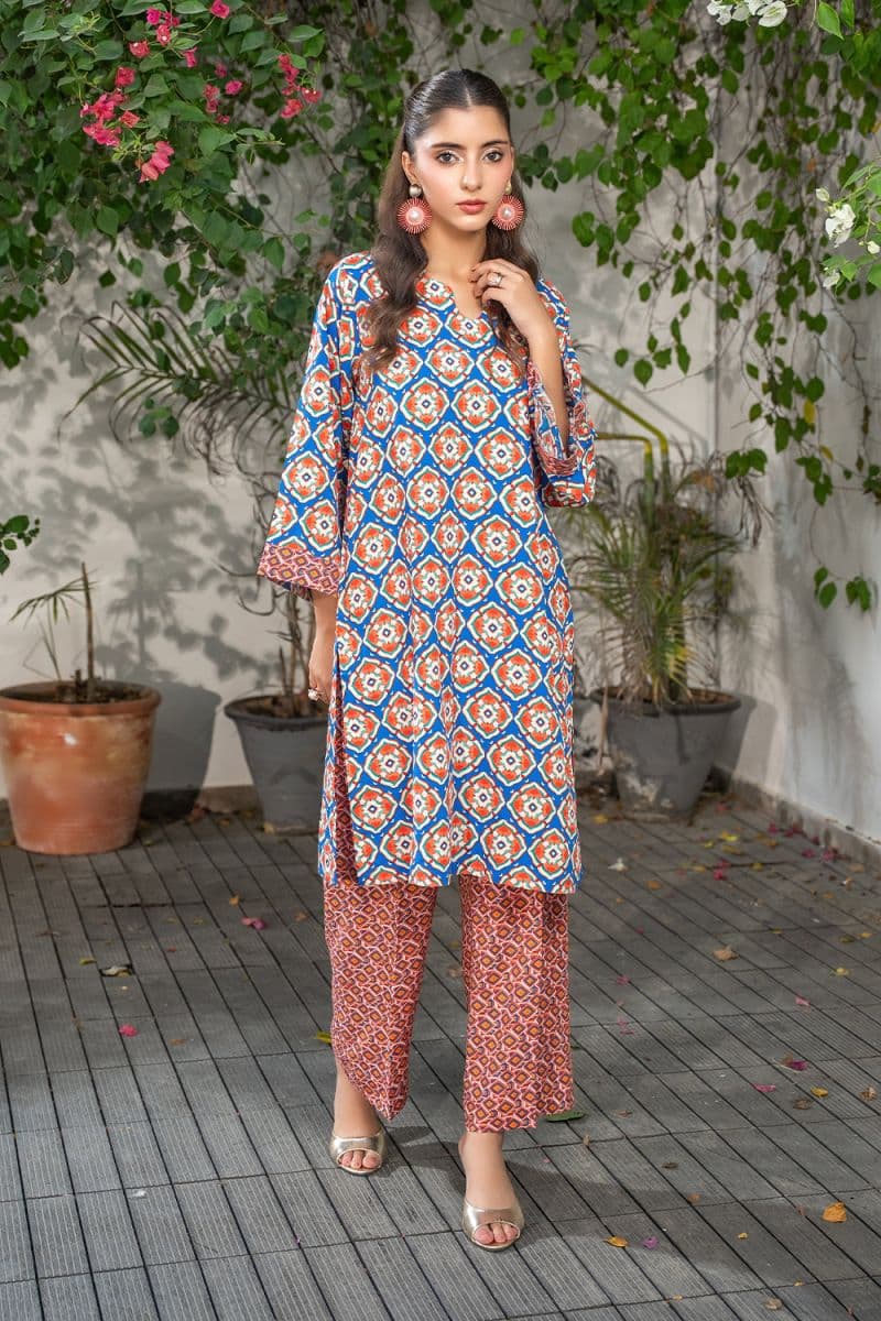 2 Piece - Printed Linen Suit thumbnail