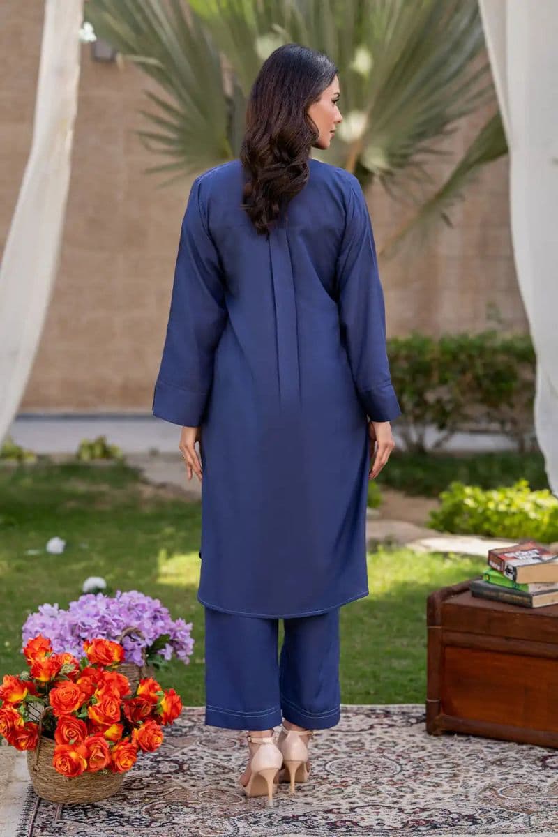2 Piece - Dyed Silk Suit