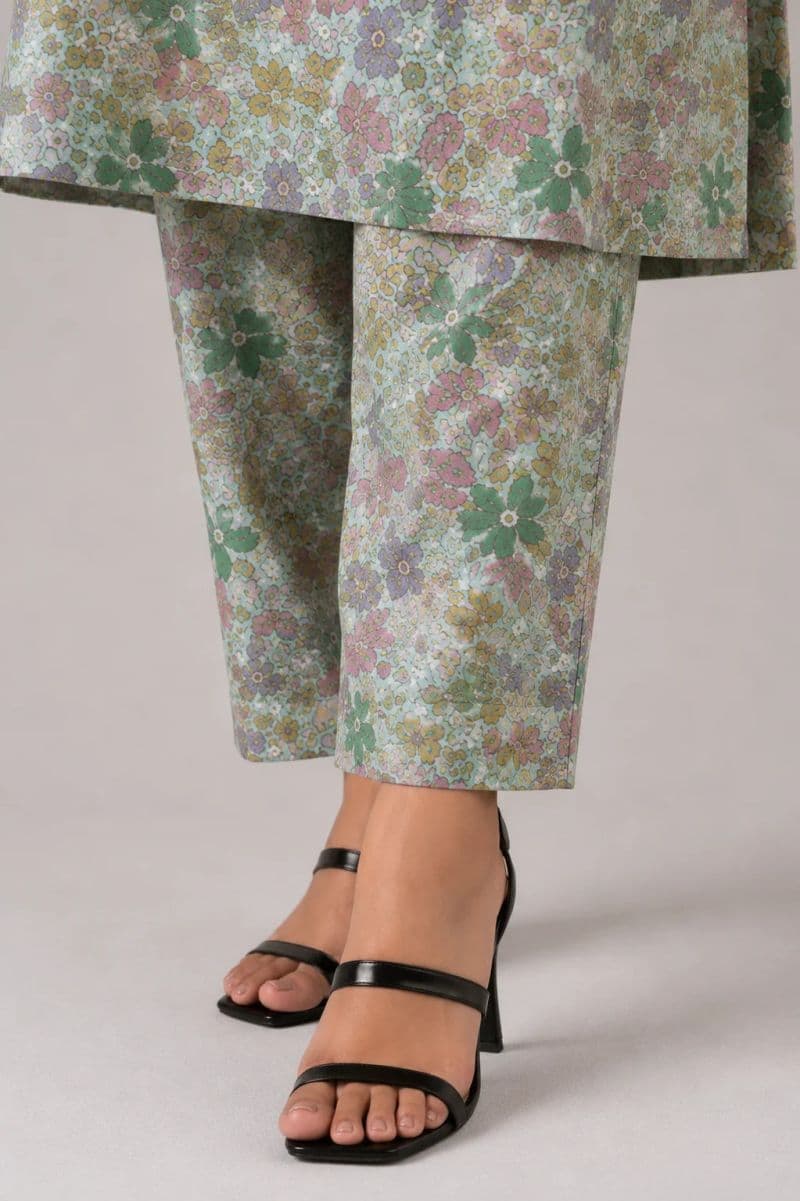 2-PIECE PRINTED CAMBRIC SUIT