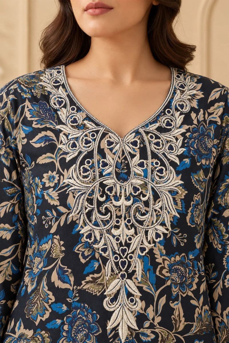 2-PIECE - PRINTED CAMBRIC SUIT