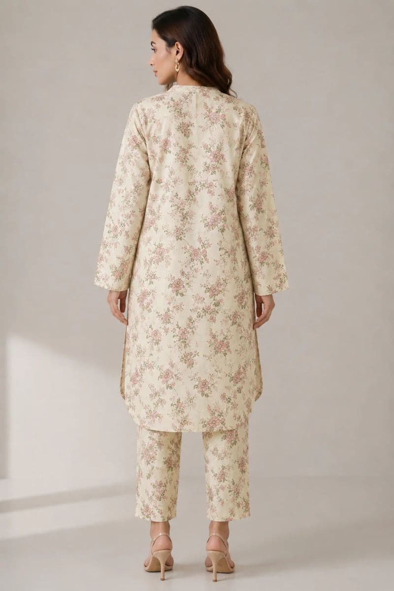 2-PIECE PRINTED CAMBRIC SUIT