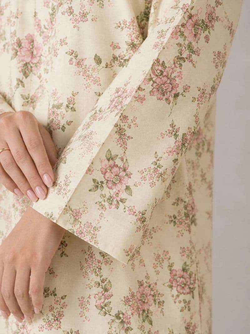 2-PIECE PRINTED CAMBRIC SUIT